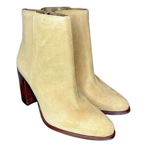 NWT VINCE CAMUTO PAITRILLA HEELED BOOTIES IN COLOR TORTILLA WOMENS SIZE 10